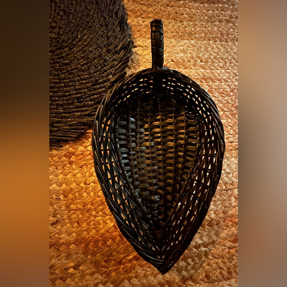 Elegant Black Woven Basket